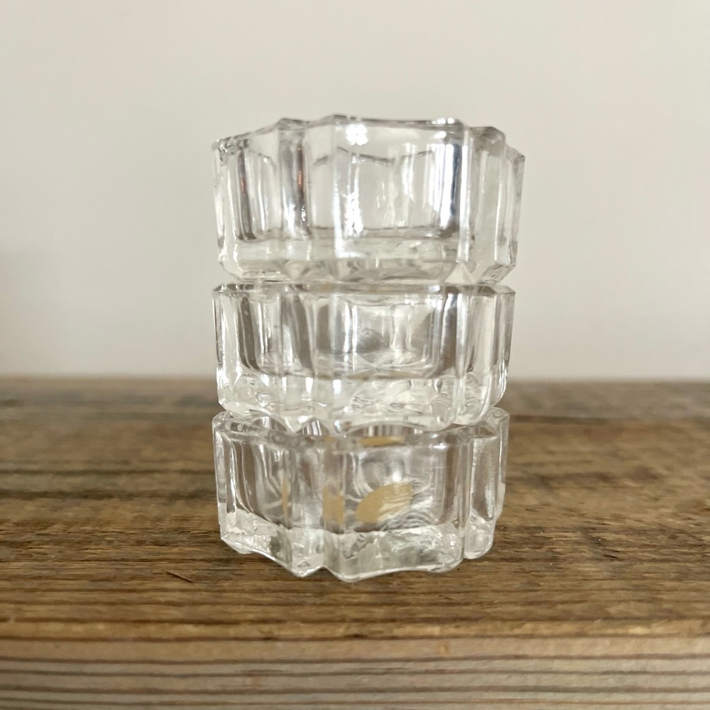 Set 3 Lead Crystal Salts West Germany